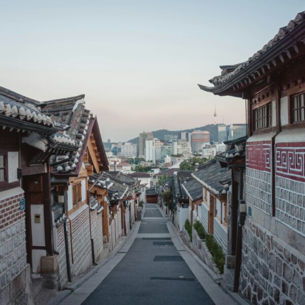 Traditional hanok alley in Bukchon, Seoul